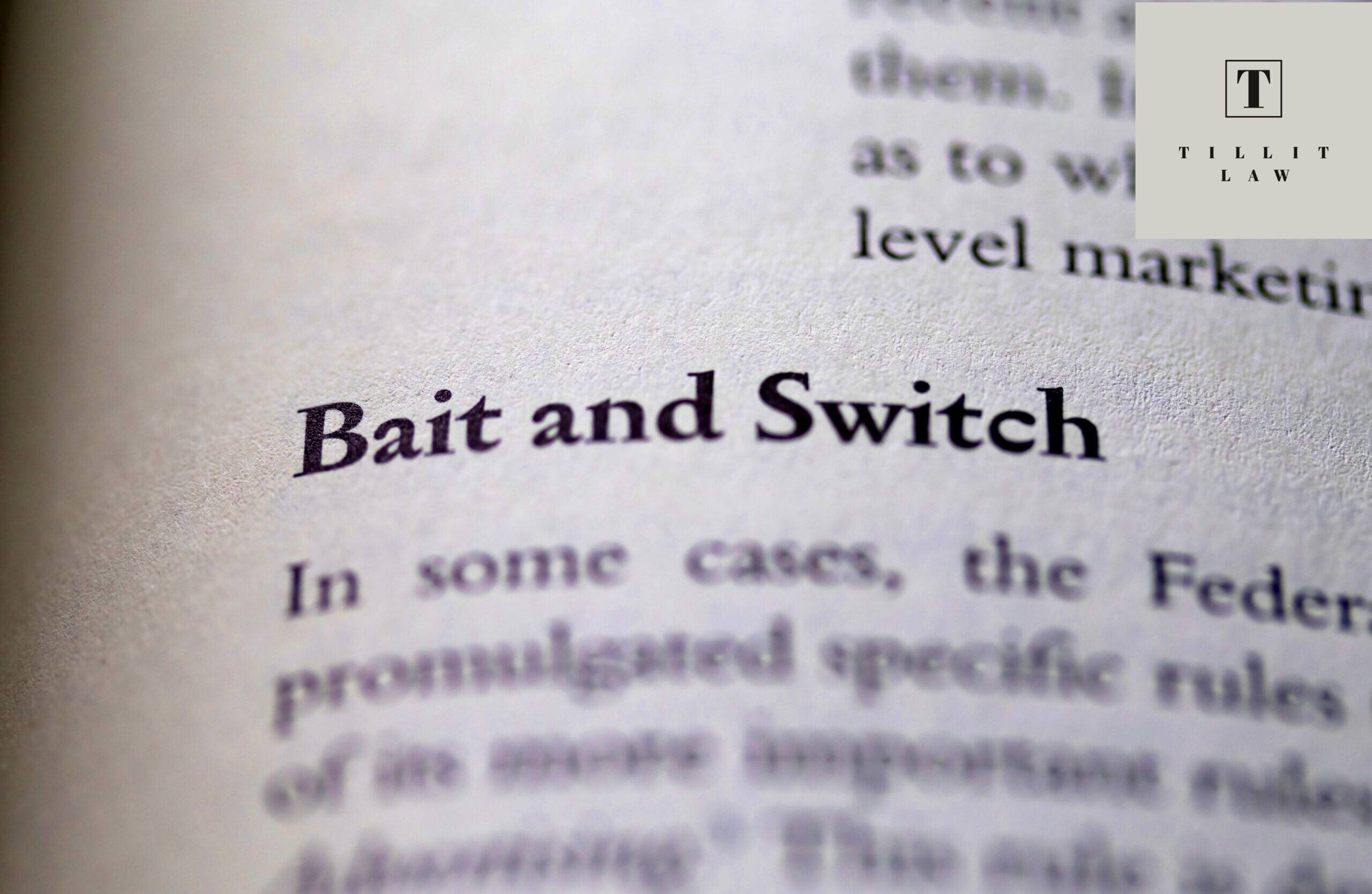 Protesting Impermissible Bait and Switch of Personnel